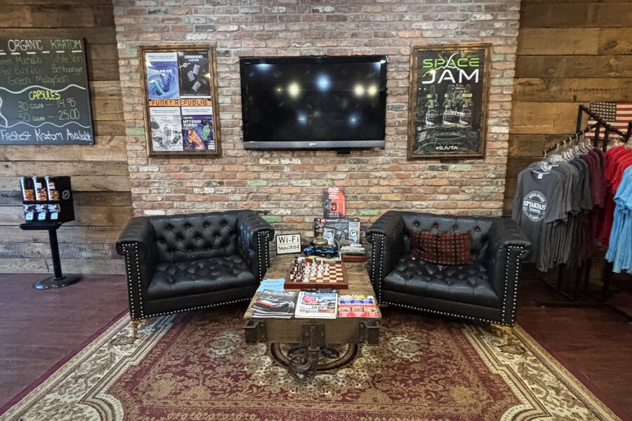 Speakeasy Vaporium lounge interior